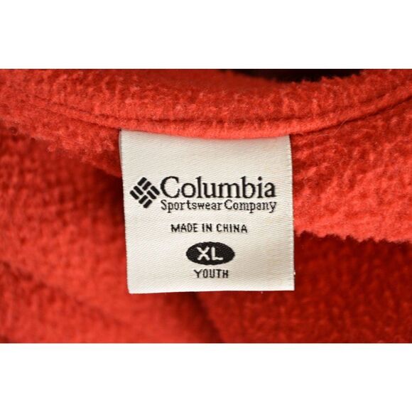 Columbia Youth XL Red 1/4 Zip Pullover Fleece Jacket - Picture 8 of 11